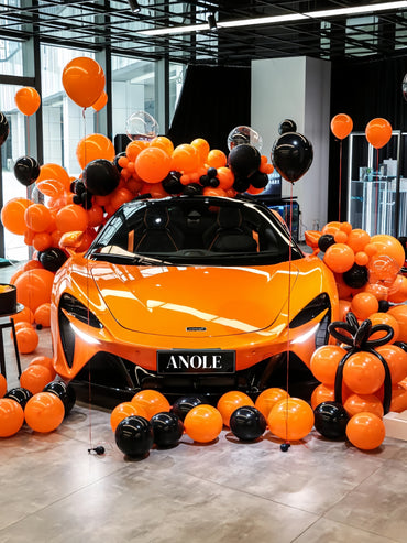 Anole High Glossy McLaren Orange Car Vinyl Wrap