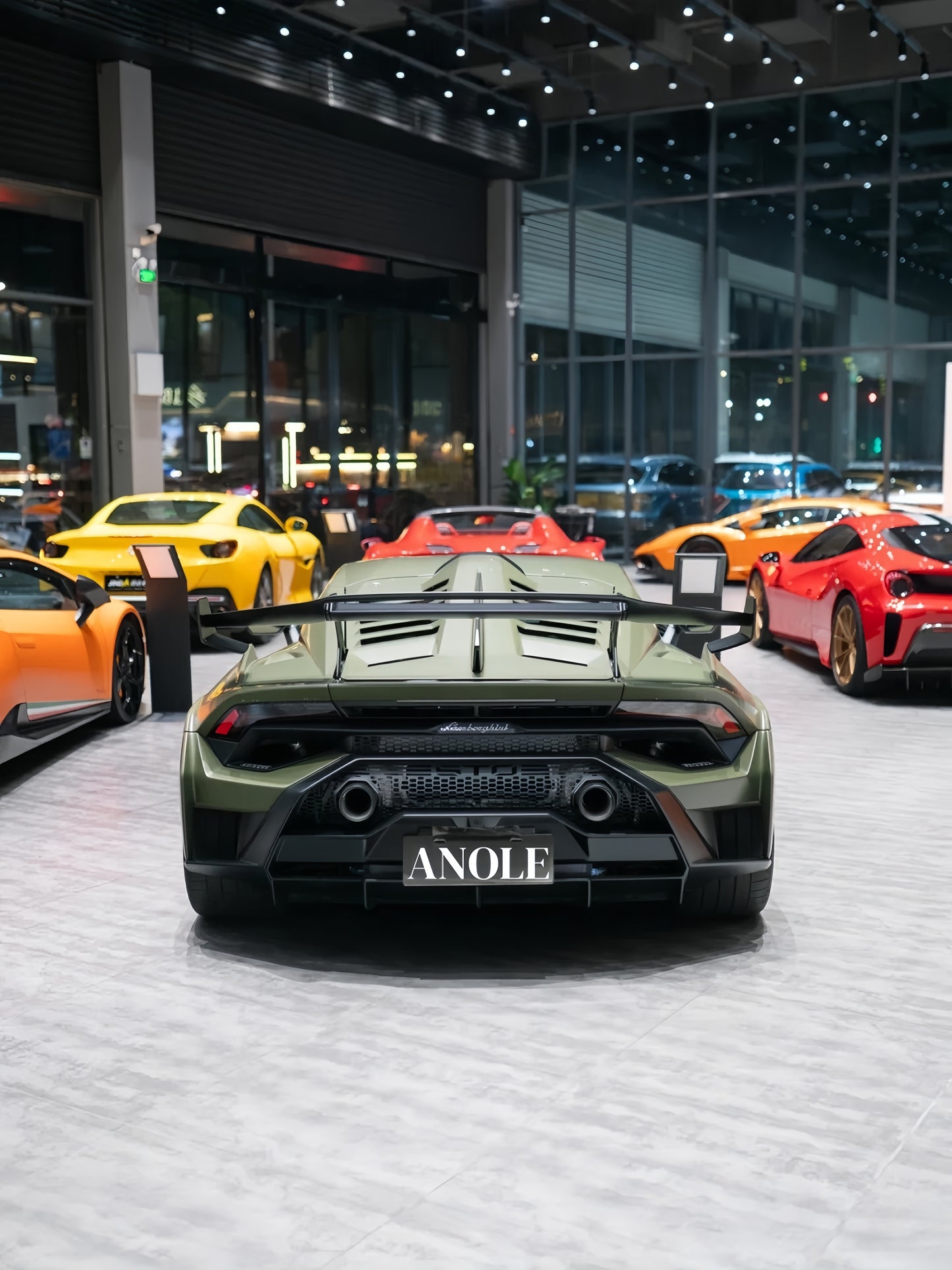 Anole Ceramic Combat Green Vinyl Car Wrap