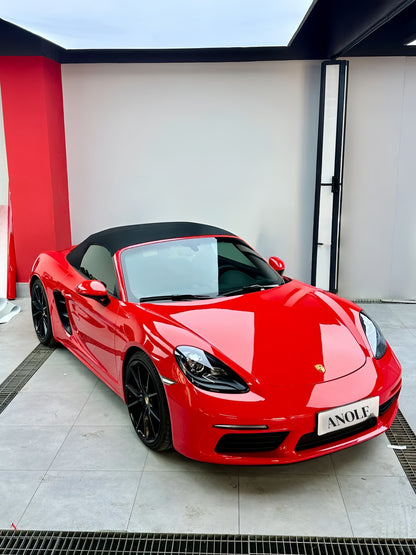 Anole High Glossy Ferrari Red Vinyl Car Wrap