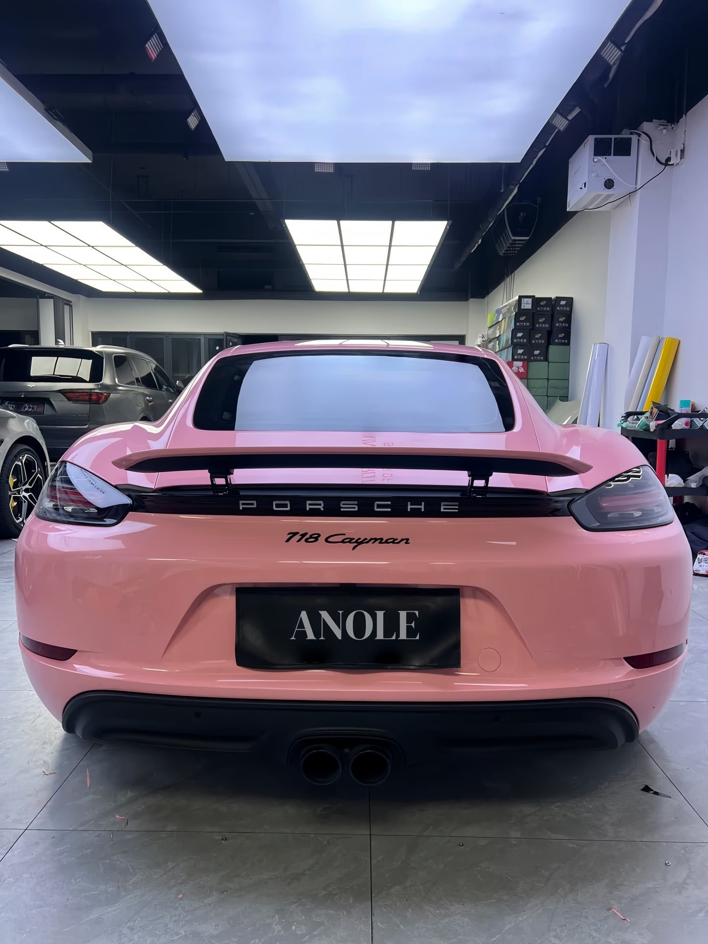 Anole High Glossy Rouge Pink Vinyl Car Wrap