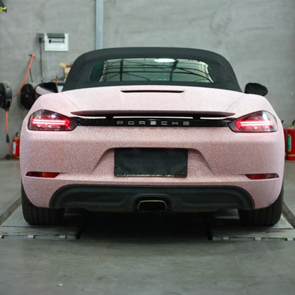 Anole Matte Diamond Super Glitter Pink Car Vinyl Wrap Matte Pink Vinyl for Cars&Trucks