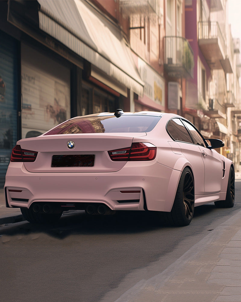 Anole Matte Metallic Pearl Baby Pink Vinyl Wrap Car