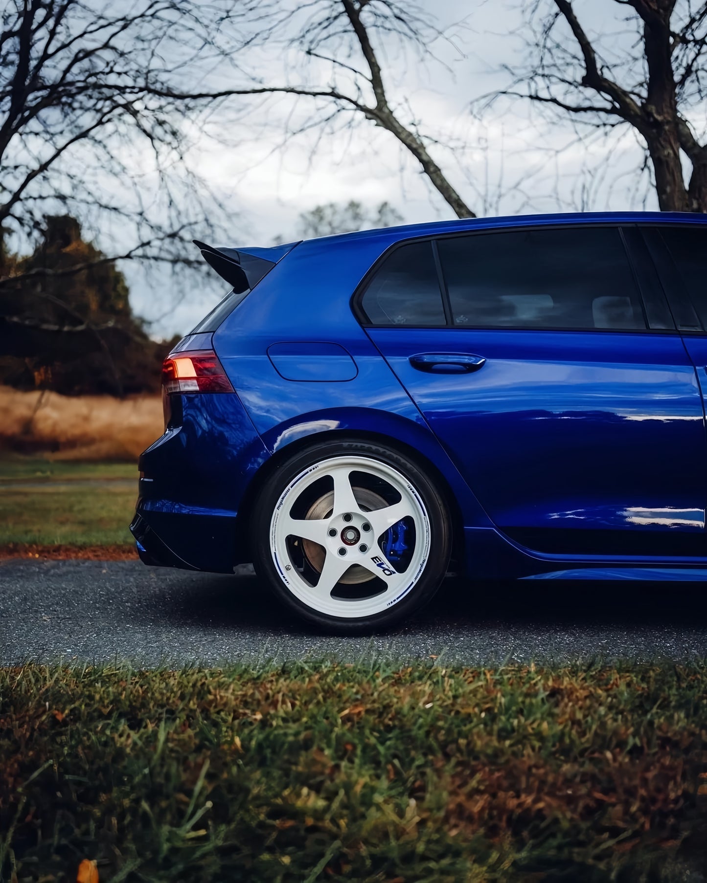Anole Glossy Metallic Deep Blue Vinyl Car Wrap