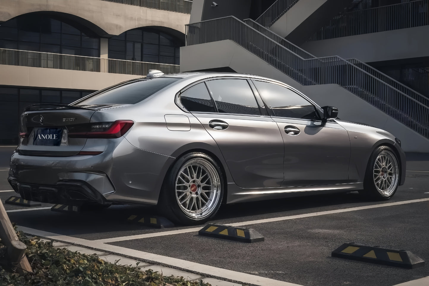 Anole Glossy Metallic Stone Gray Vinyl Car Wrap