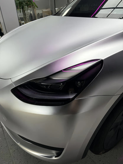 Anole Matte Chrome Silver Stain Ceramics Silver Vinyl Car Wrap