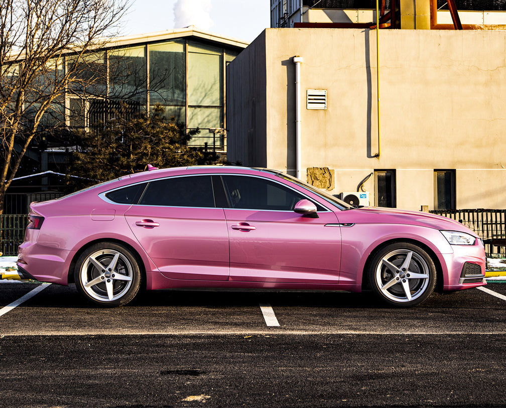 Anole Glitter Metallic Diamond Gold Pink Car Vinyl Wrap