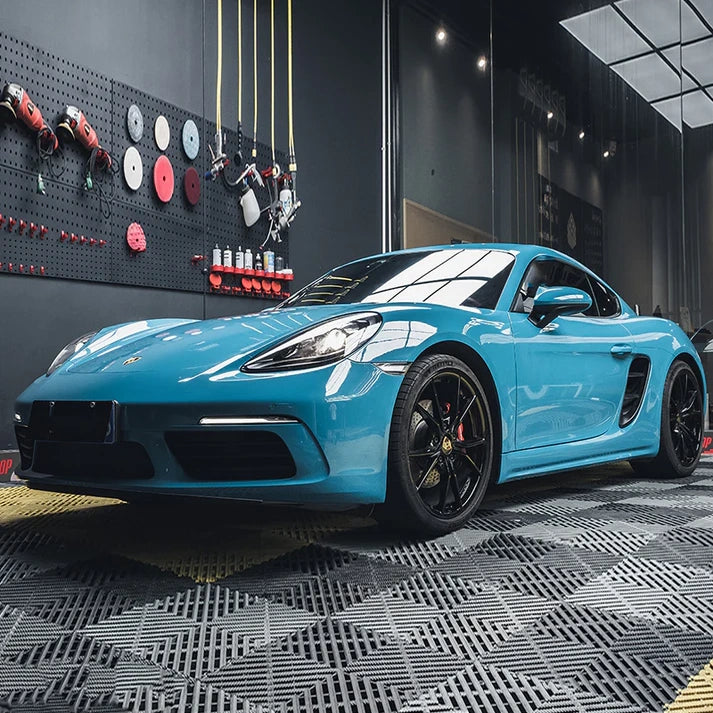 Anole High Glossy Miami Blue Car Vinyl Wrap