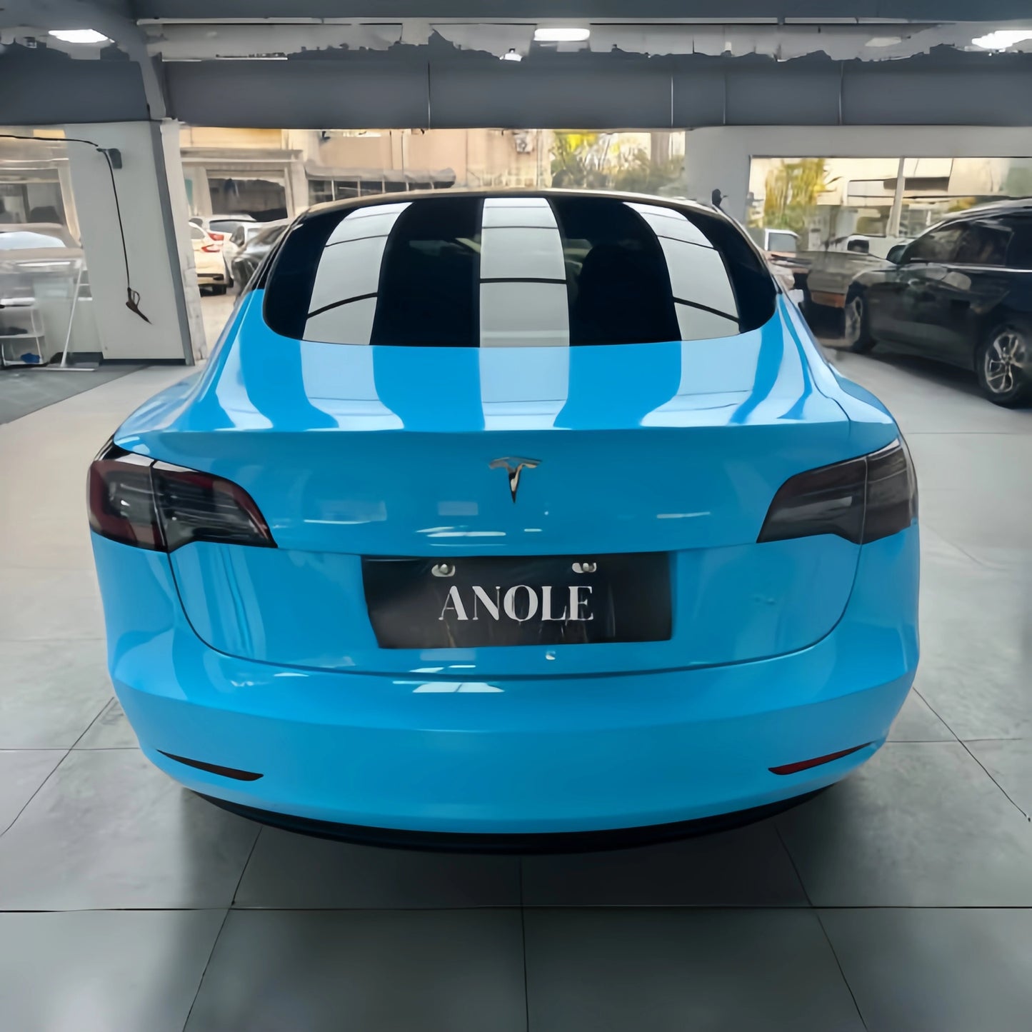 Anole High Clossy Crystal Light Blue Car Wrap Vinyl