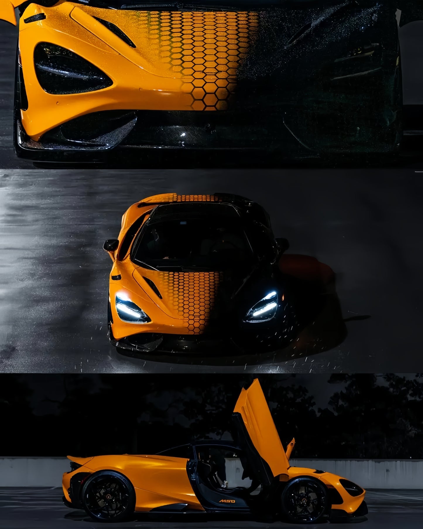 Anole High Glossy McLaren Orange Car Vinyl Wrap