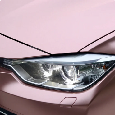 Anole Satin Chrome Silk Rose Gold Vinyl Car Wrap