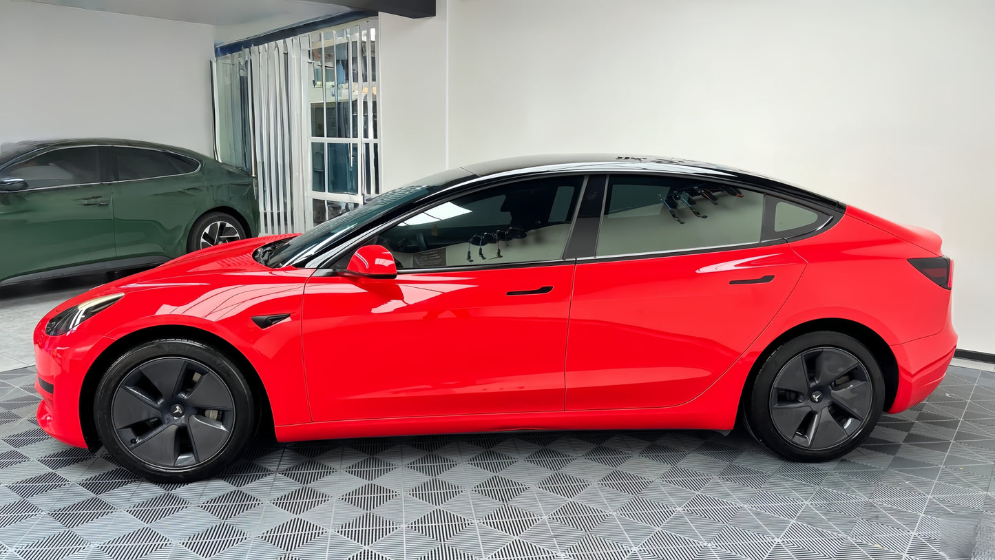 Anole High Glossy Ferrari Red Vinyl Car Wrap
