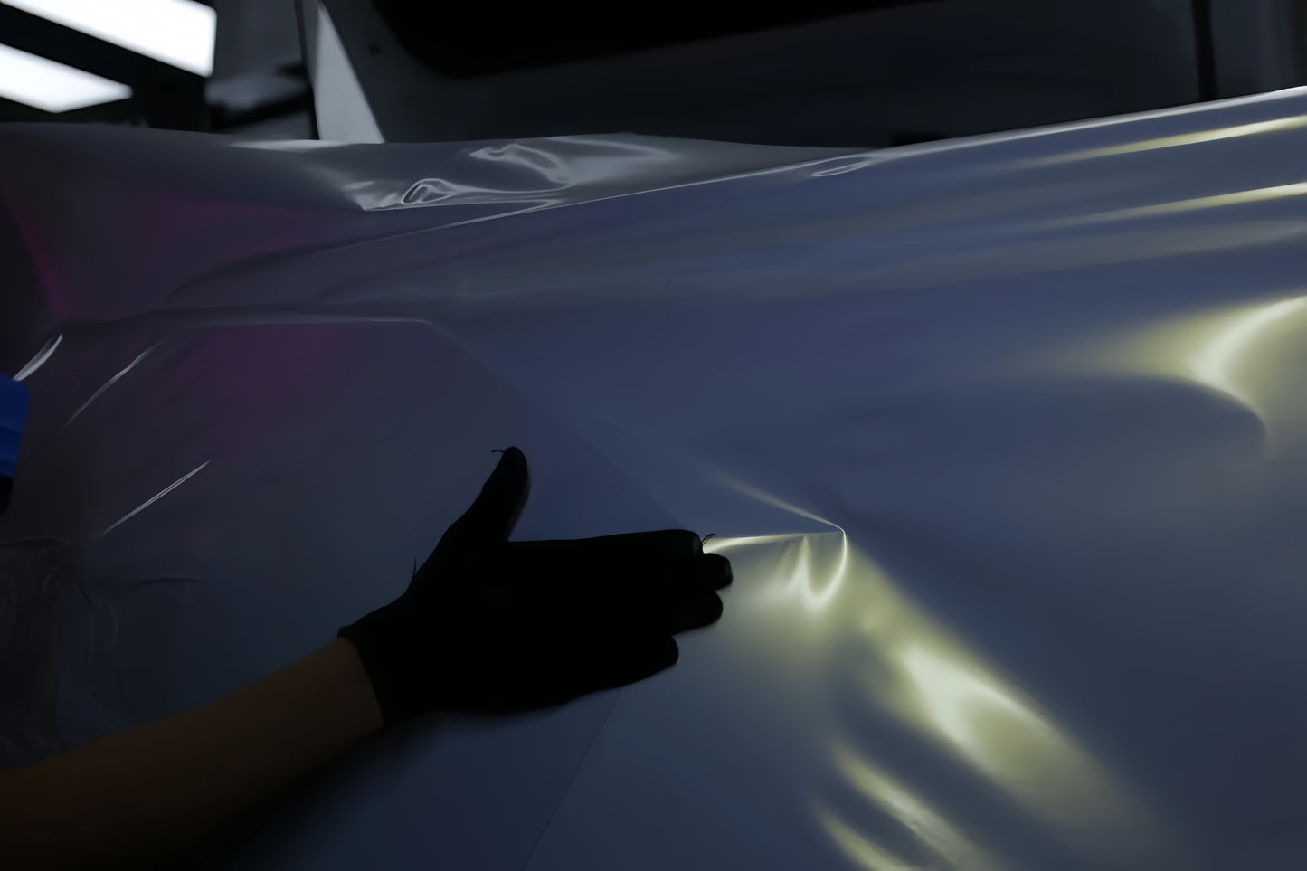Anole Glossy White Gold Vinyl Car Wrap