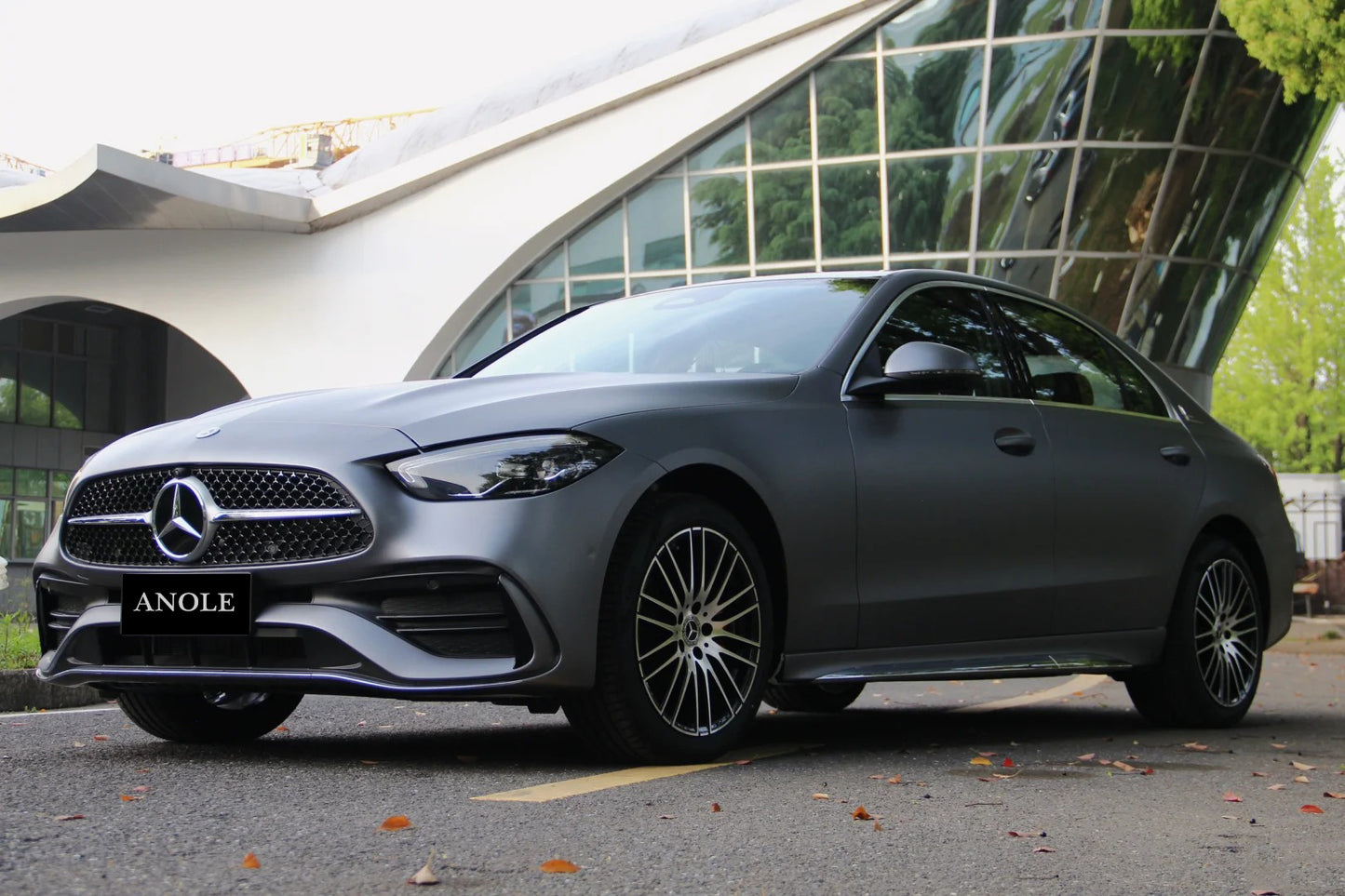 Anole Matte AMG Gray Vinyl Car Wrap