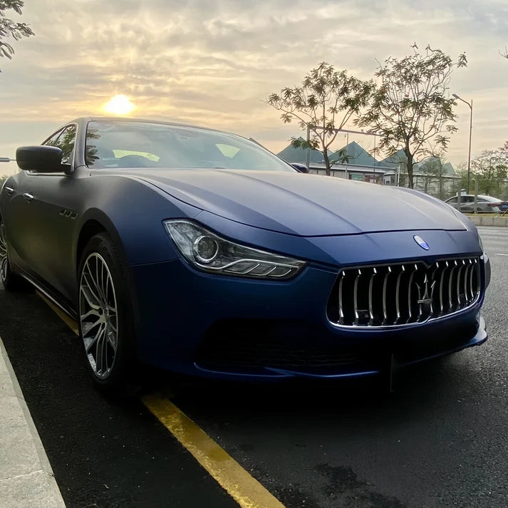 Anole Satin Chrome Saint Patrick Blue Vinyl Car Wrap