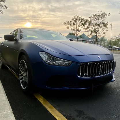 Anole Satin Chrome Saint Patrick Blue Vinyl Car Wrap