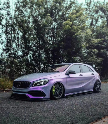 Anole Candy Metallic Gray Purple Car Vinyl Wrap