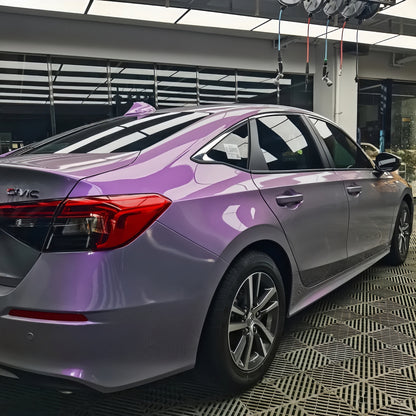 Anole Candy Metallic Gray Purple Car Vinyl Wrap 19