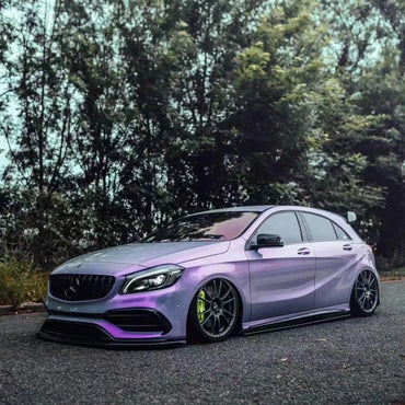 Anole Candy Metallic Gray Purple Car Vinyl Wrap 6