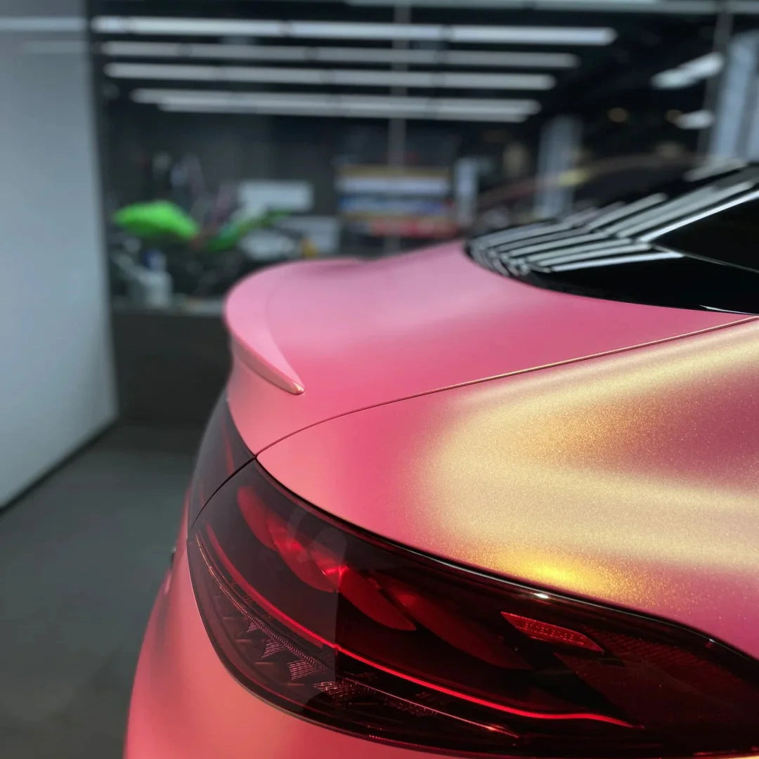 Anole Glitter Metallic Diamond Gold Pink Car Vinyl Wrap