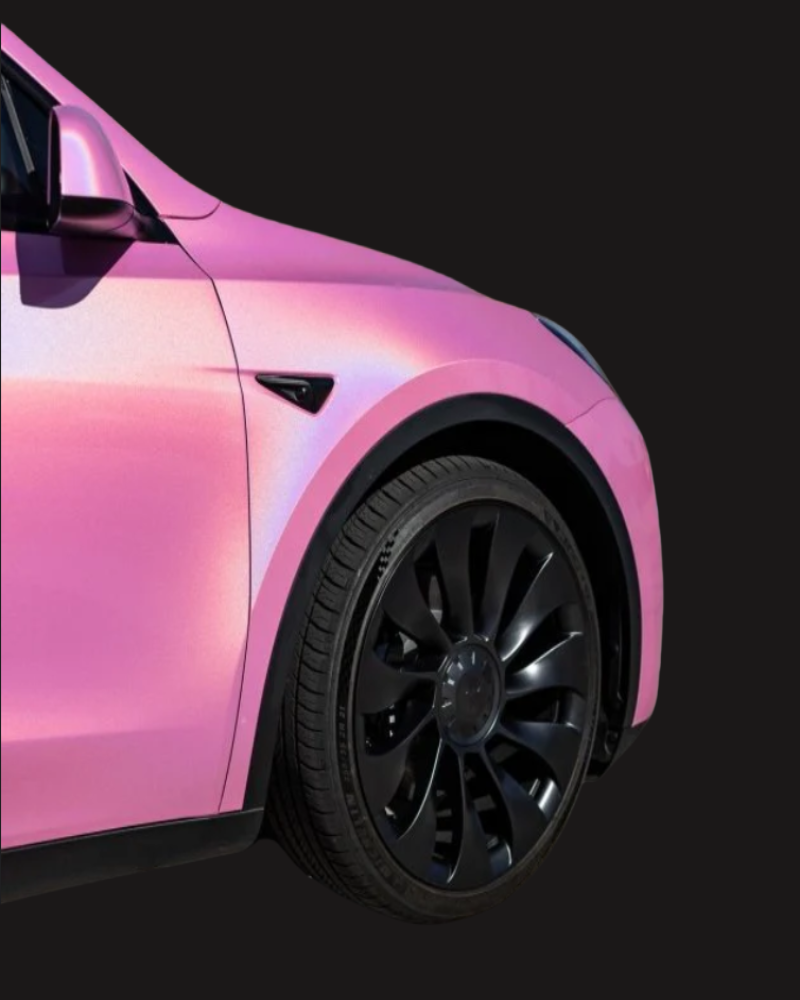 Anole Glossy Iridescent Pink Laser Car Vinyl Wrap