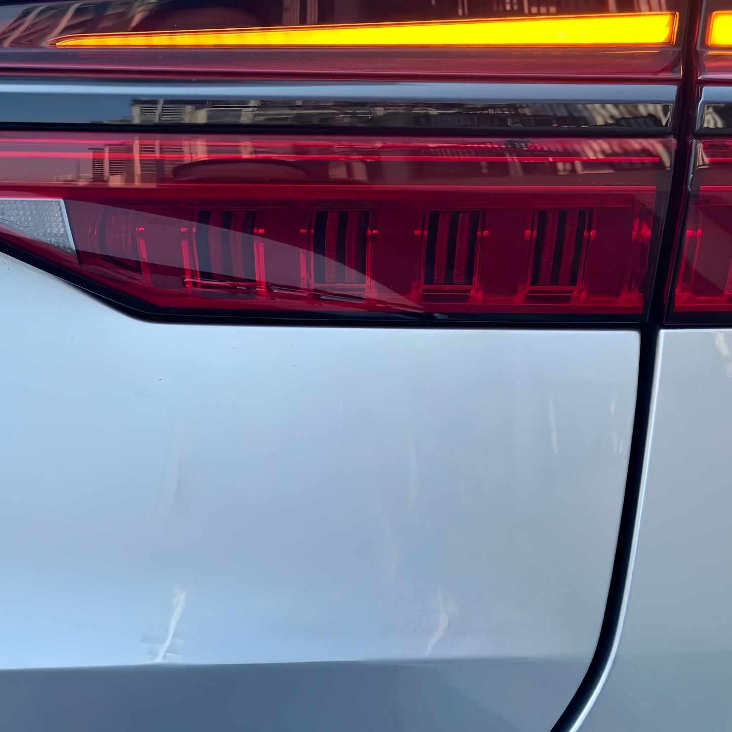 Anole Glossy Metallic Florett Silver Car Vinyl Wrap 11