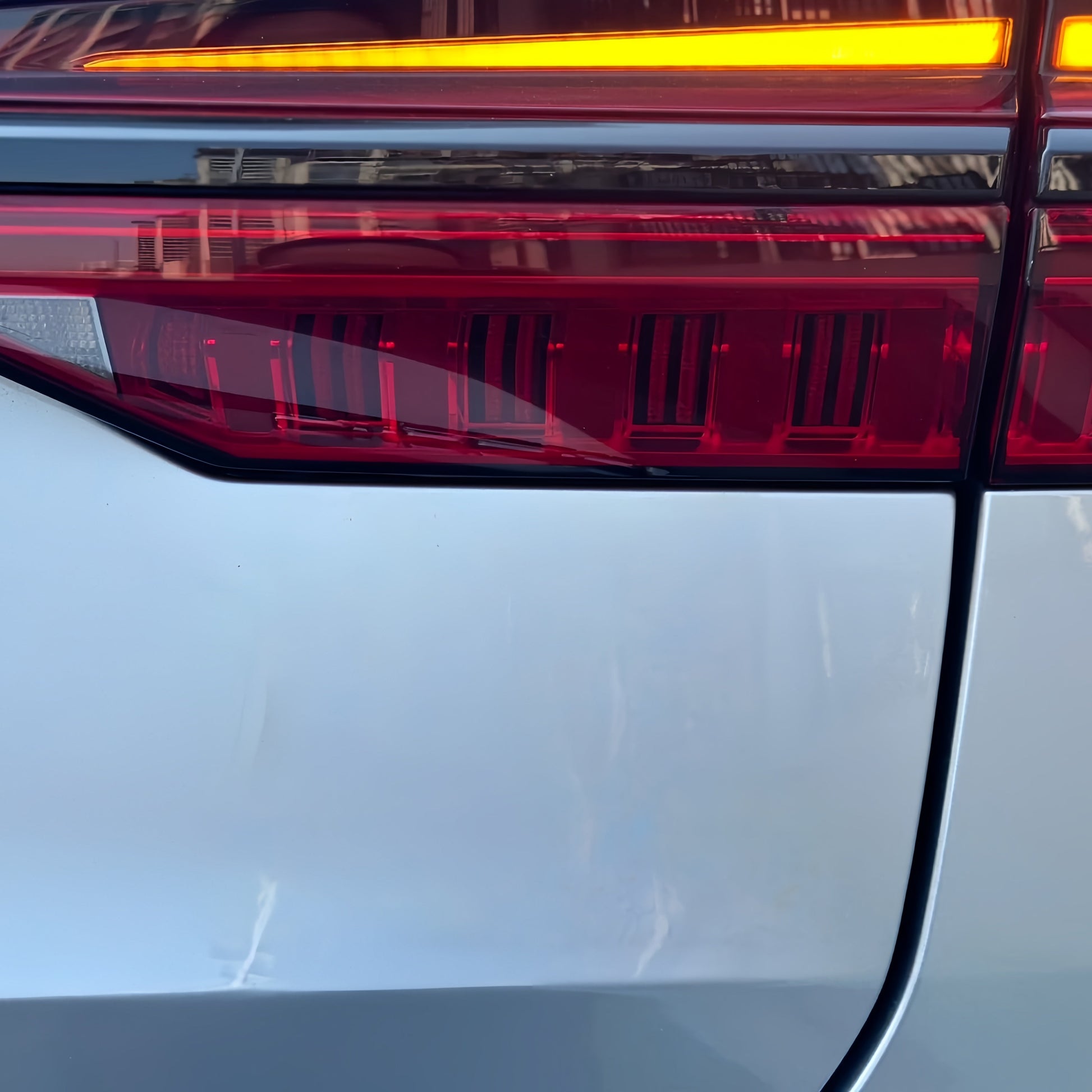 Anole Glossy Metallic Florett Silver Car Vinyl Wrap 11