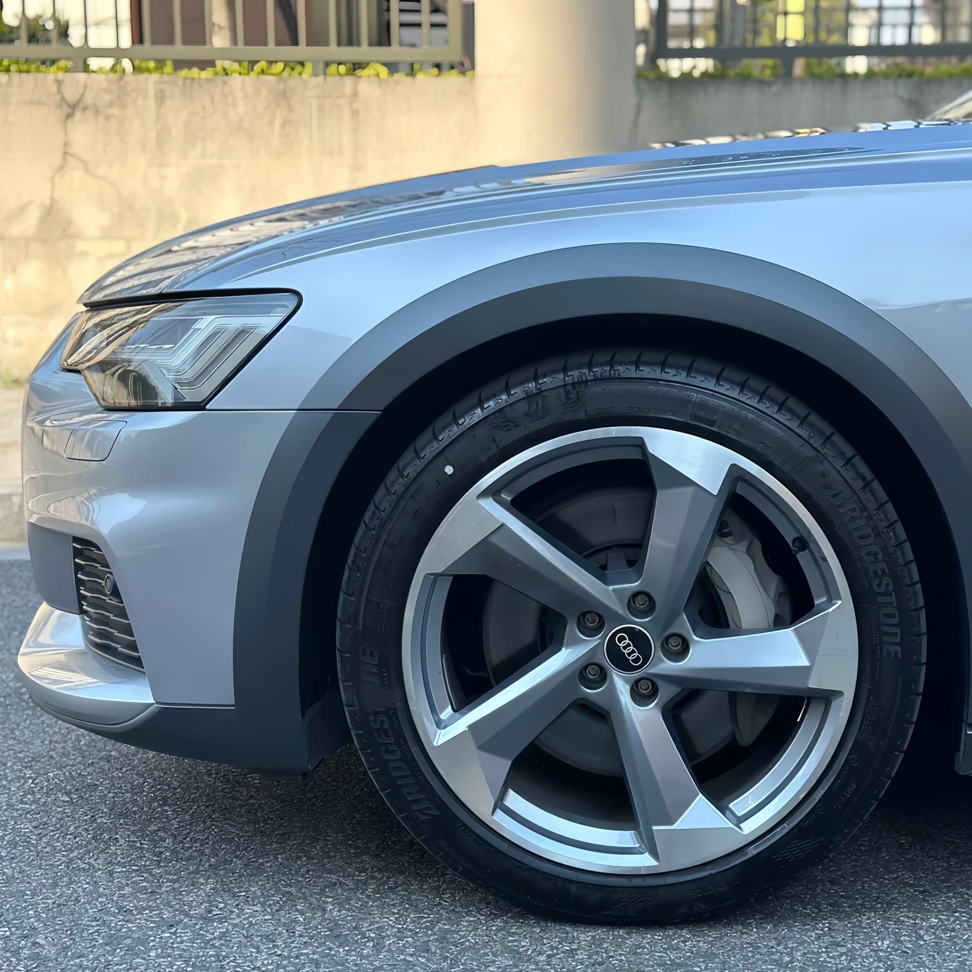 Anole Glossy Metallic Florett Silver Car Vinyl Wrap 16