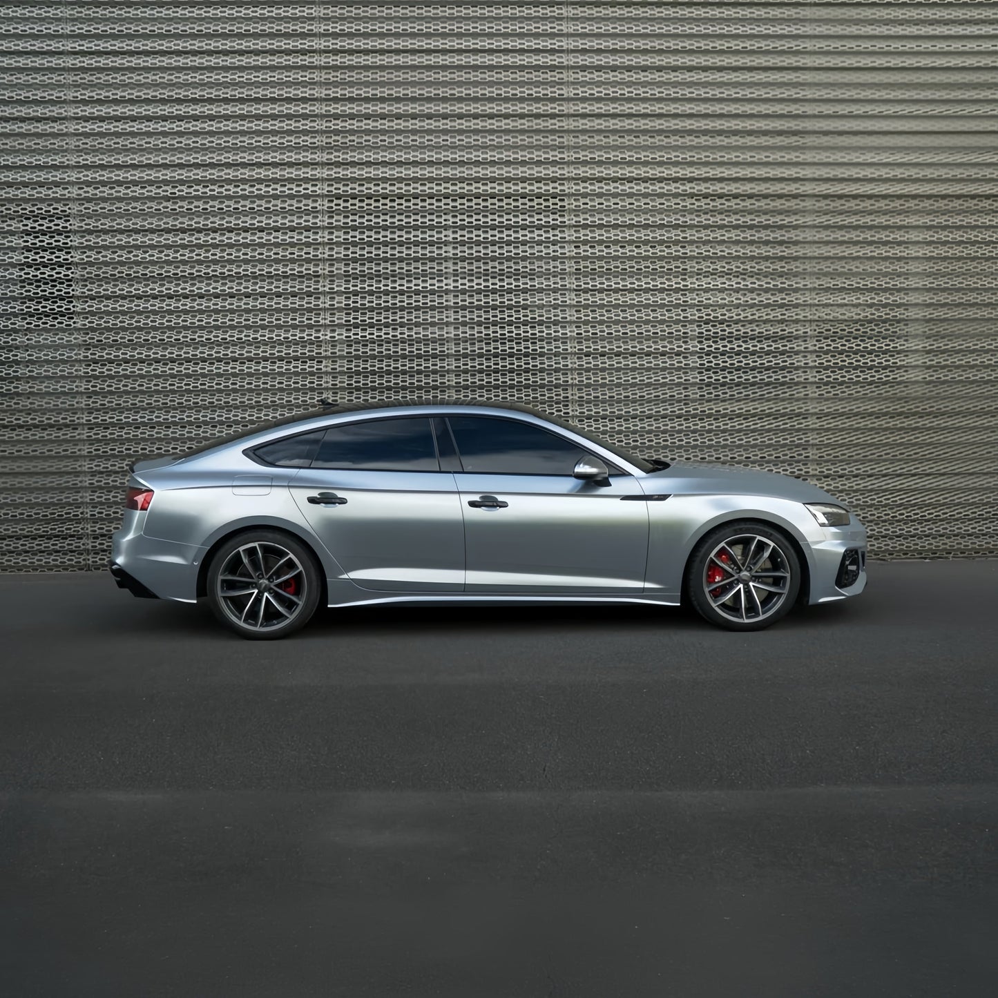 Anole Glossy Metallic Florett Silver Car Vinyl Wrap 21