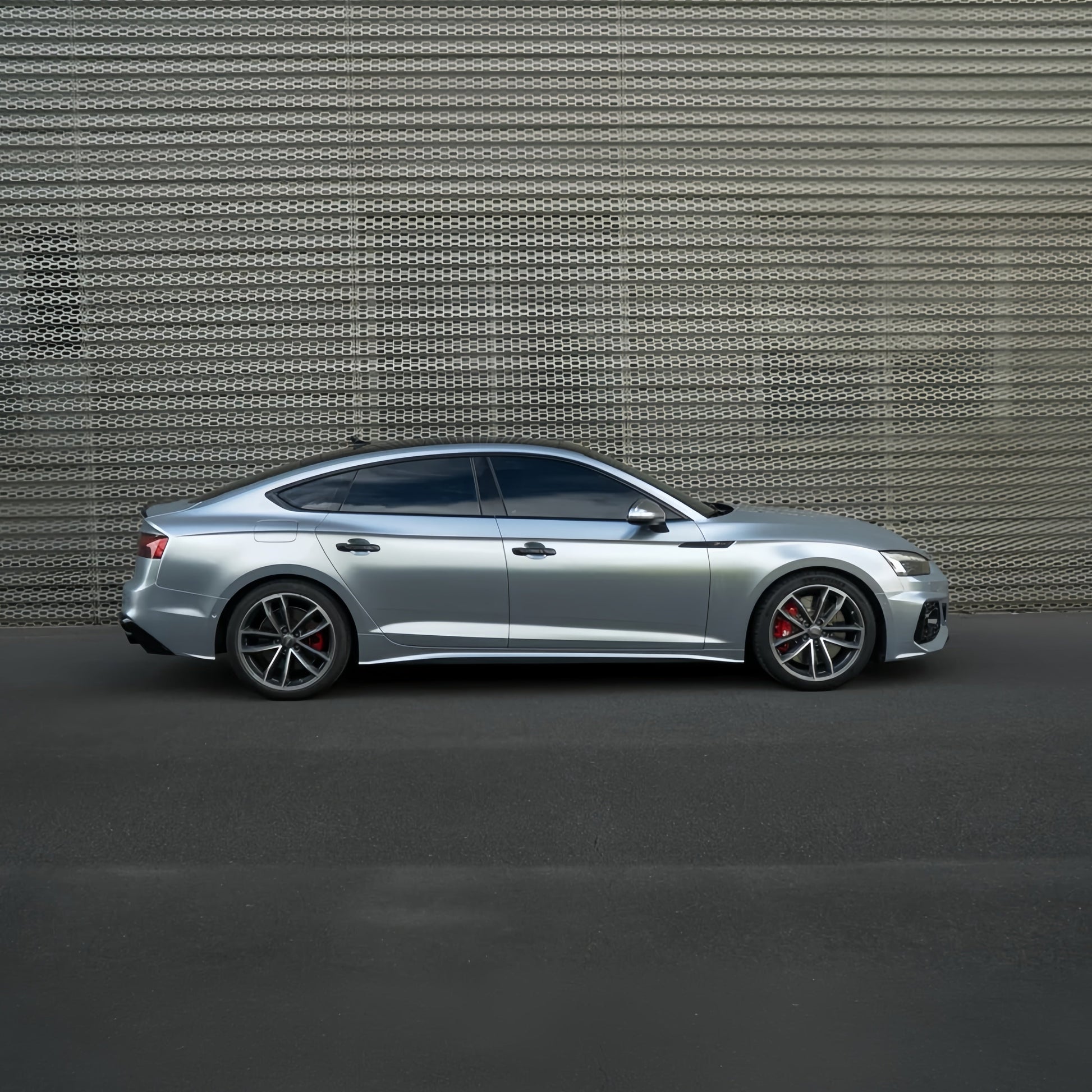 Anole Glossy Metallic Florett Silver Car Vinyl Wrap 21