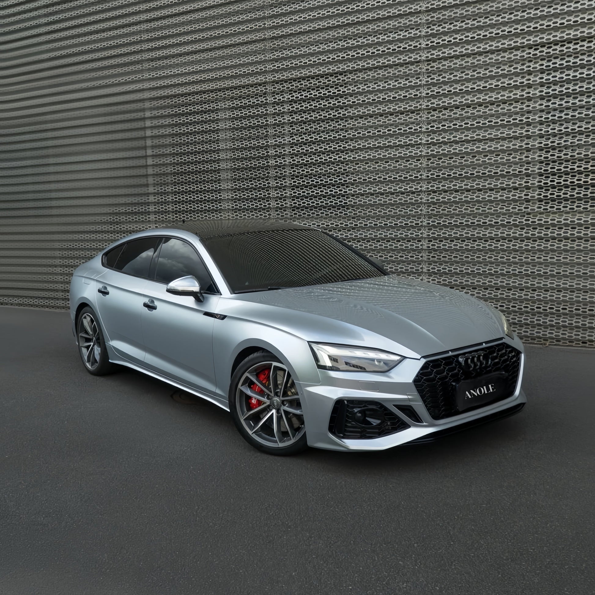 Anole Glossy Metallic Florett Silver Car Vinyl Wrap 26