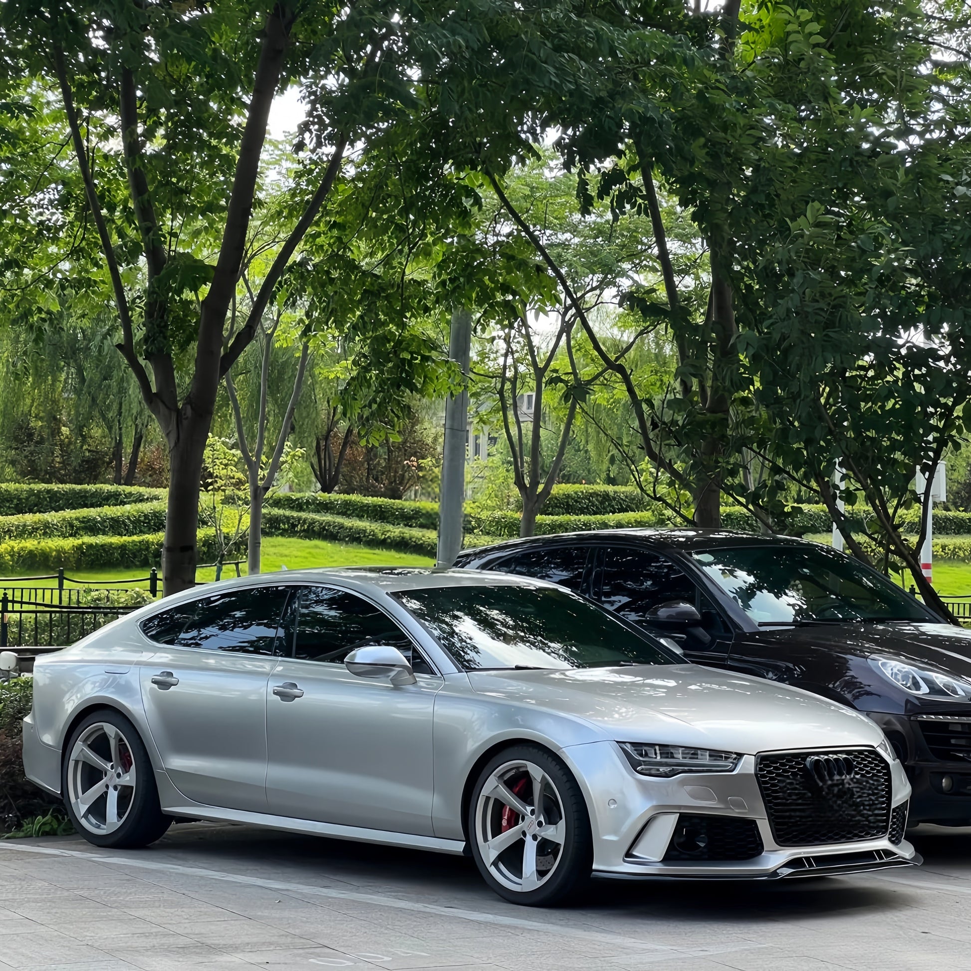 Anole Glossy Metallic Florett Silver Car Vinyl Wrap 30