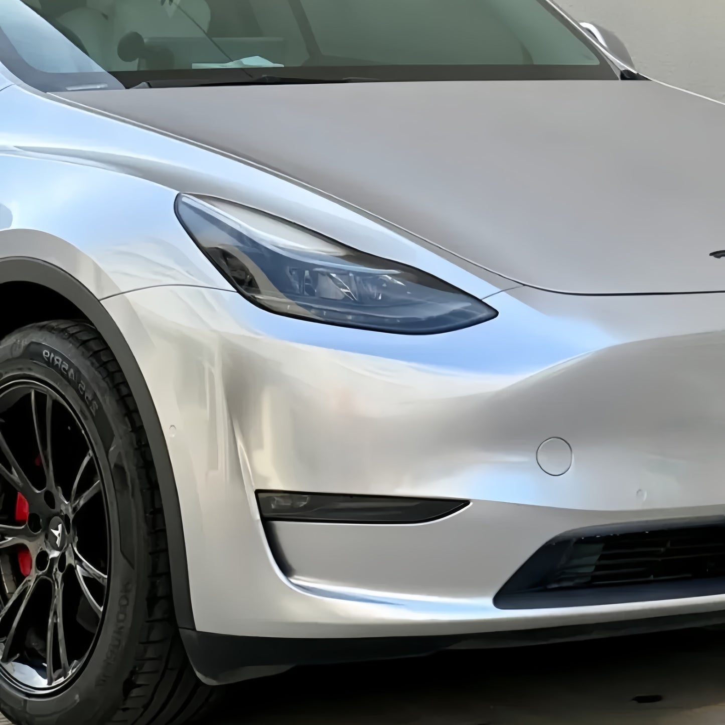 Anole Glossy Metallic Florett Silver Car Vinyl Wrap 8
