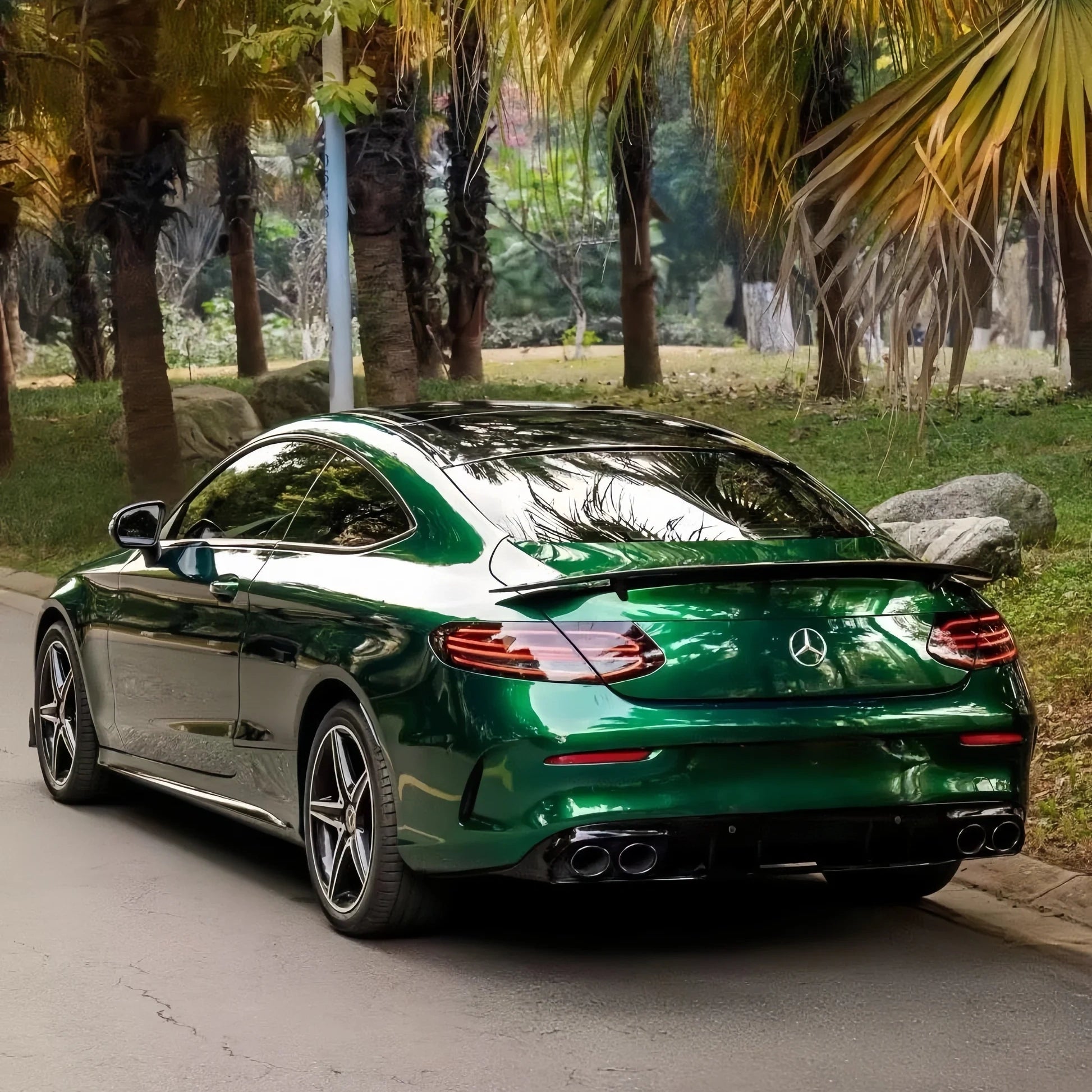 Anole Glossy Metallic La Salle Green Agate Green Vinyl Car Wrap 25
