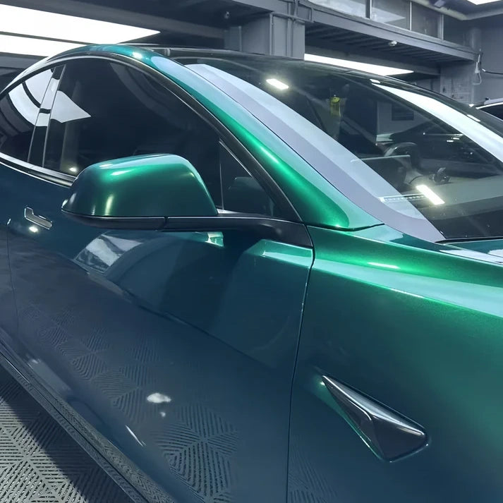 Anole Glossy Metallic La Salle Green Agate Green Vinyl Car Wrap 7