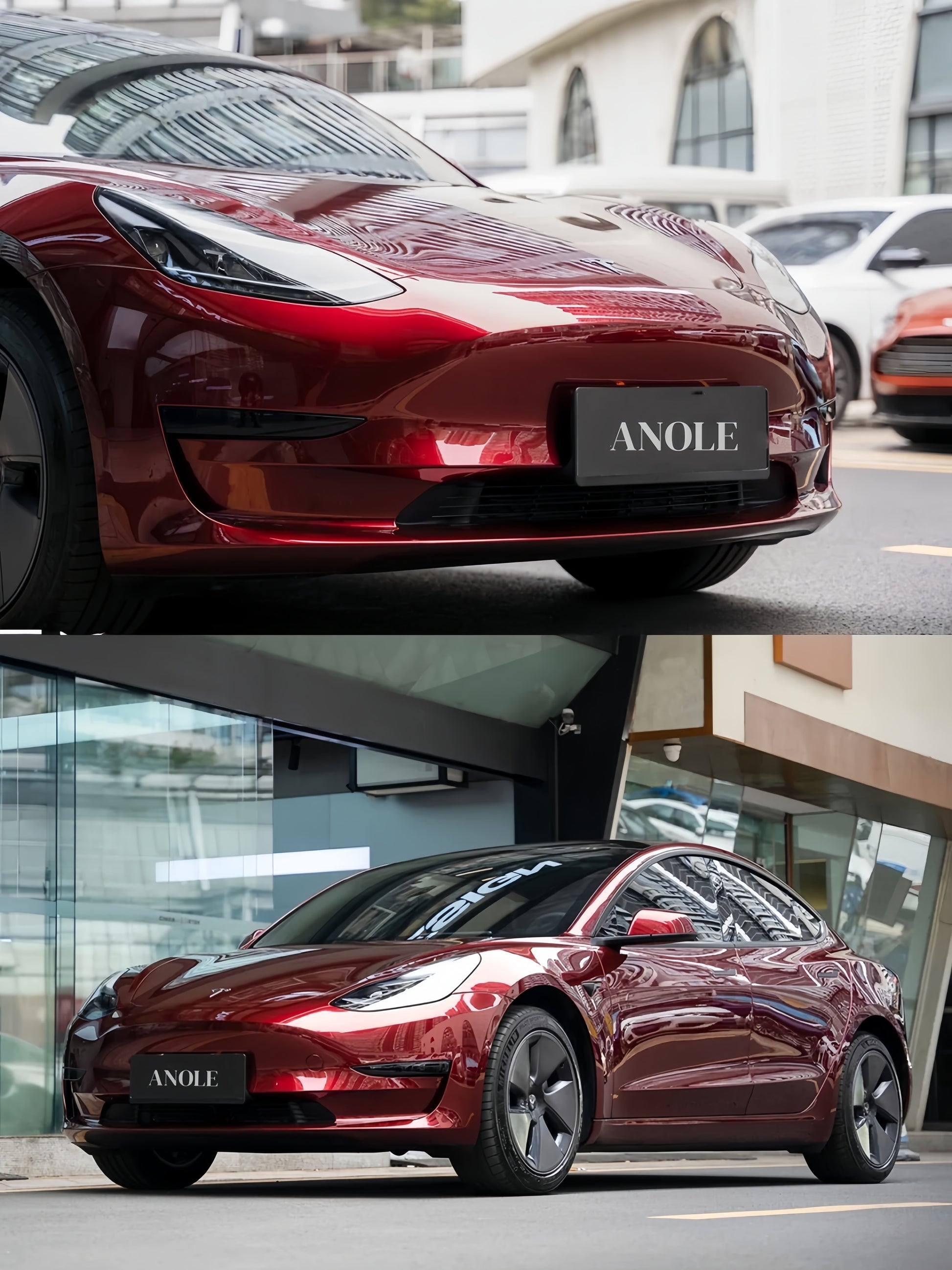 Anole Glossy Metallic Rufous Red Car Vinyl Wrap 20