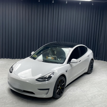 Anole High Glossy Bright Gray Vinyl Car Wrap 18