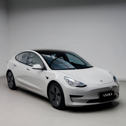 Anole High Glossy Bright Gray Vinyl Car Wrap 6