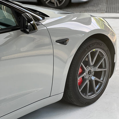 Anole High Glossy Bright Gray Vinyl Car Wrap 9
