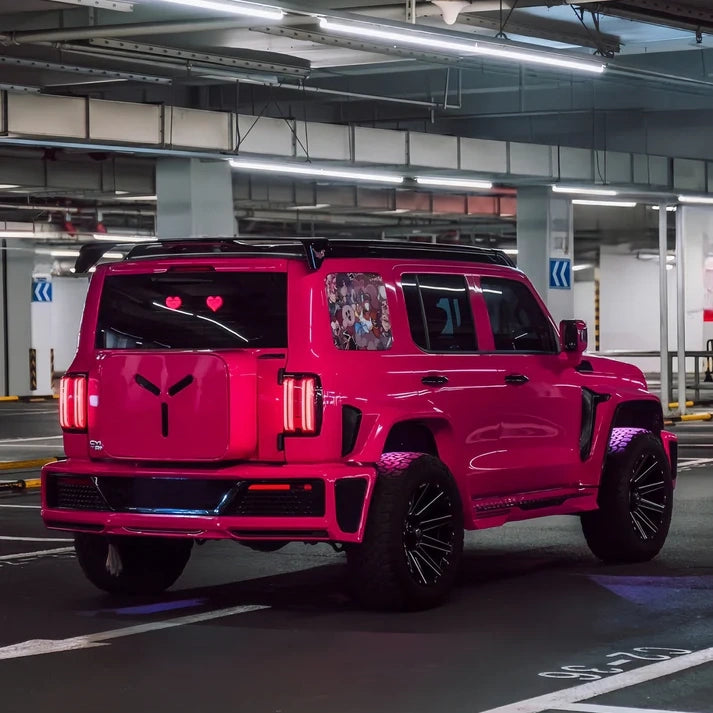 Anole High Glossy Bright Rose Pink Pizzazz Car Vinyl Wrap