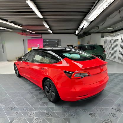 Anole High Glossy Ferrari Red Vinyl Car Wrap 12