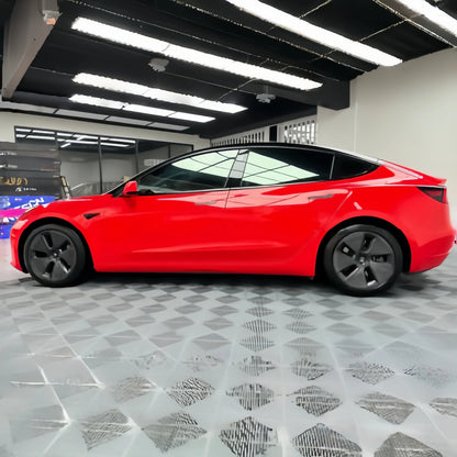 Anole High Glossy Ferrari Red Vinyl Car Wrap 13