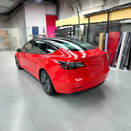 Anole High Glossy Ferrari Red Vinyl Car Wrap 14