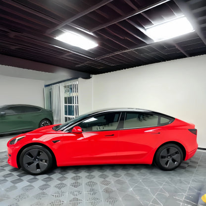 Anole High Glossy Ferrari Red Vinyl Car Wrap 15