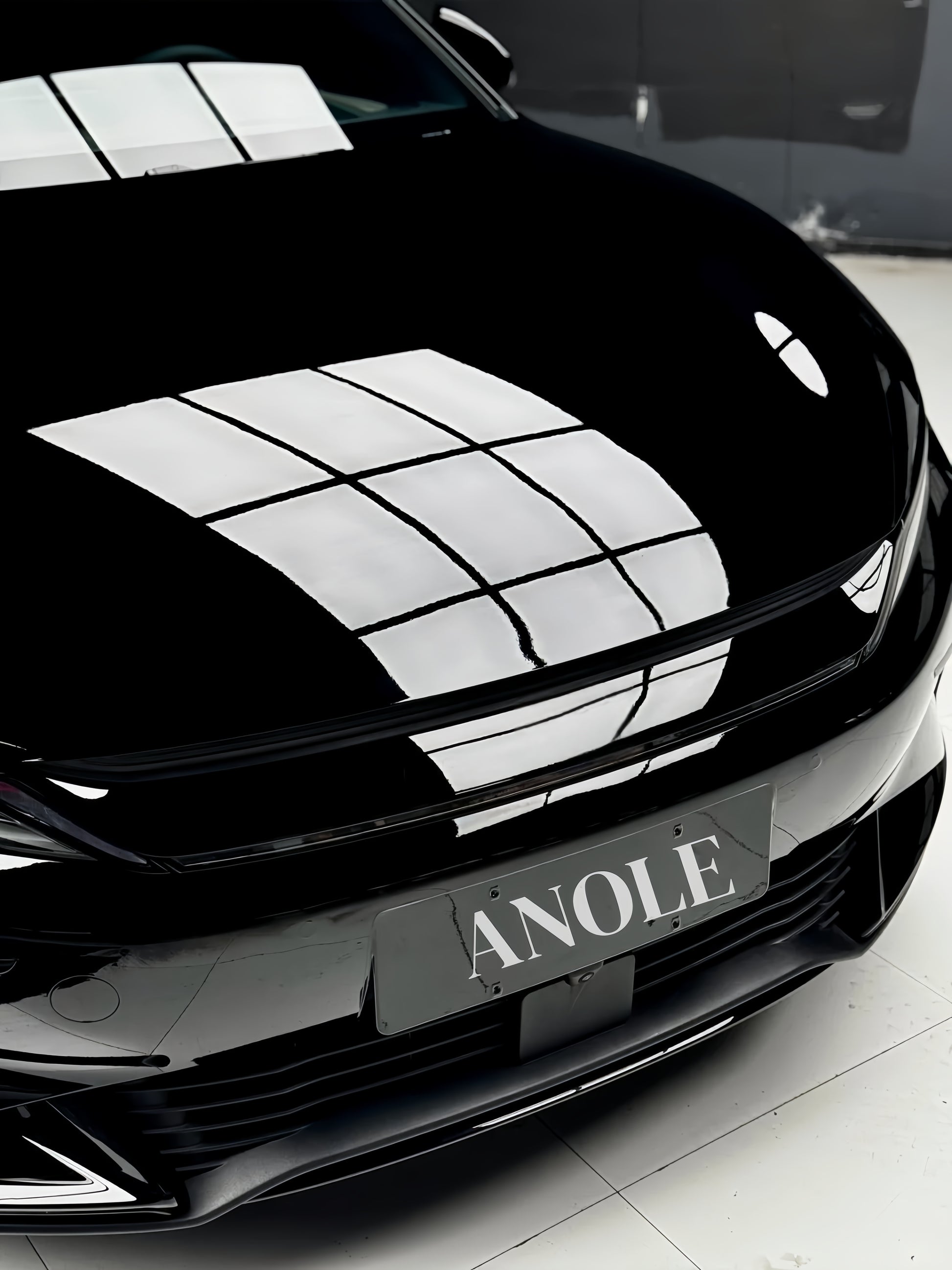 Anole High Glossy Obsidian Shadow Piano Black Car Wrap Vinyl
