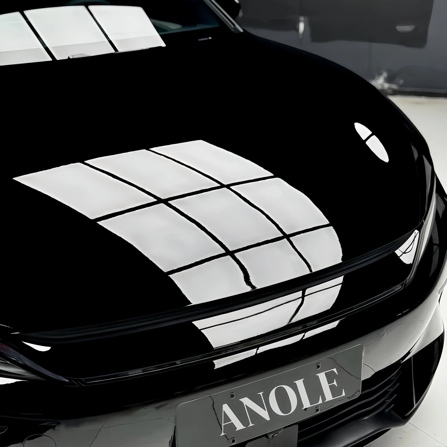 Anole High Glossy Obsidian Shadow Piano Black Car Wrap Vinyl