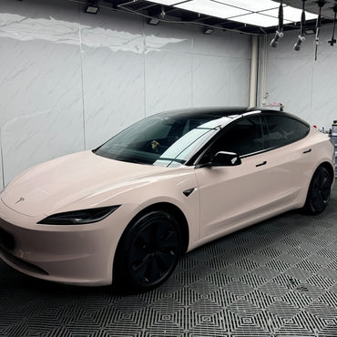 Anole High Glossy Pink Gray Car Vinyl Wrap