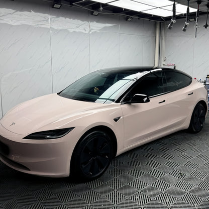 Anole High Glossy Pink Gray Car Vinyl Wrap