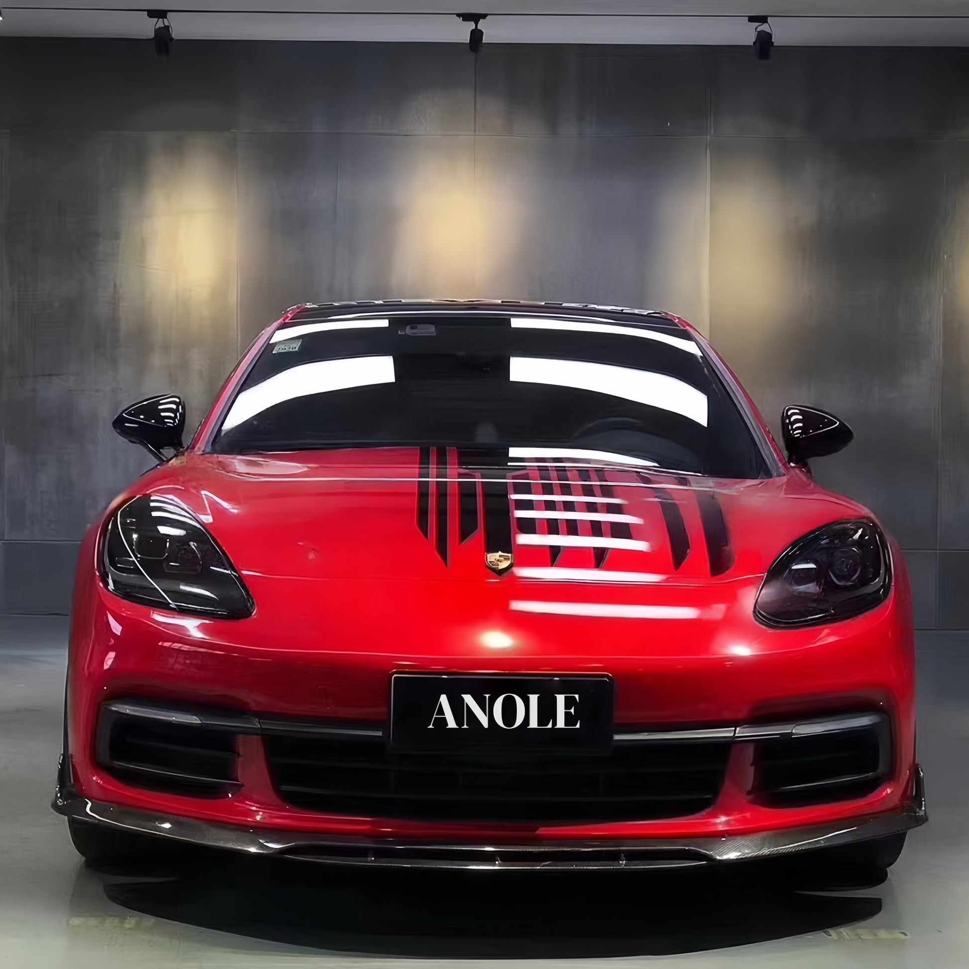 Anole High Glossy Rouge Red Vinyl Car Wrap 6