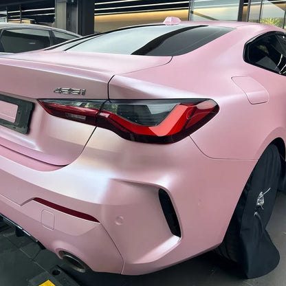 Anole Matte Metallic Pearl Baby Pink Vinyl Wrap for Car &Trucks & SUVs&Vans