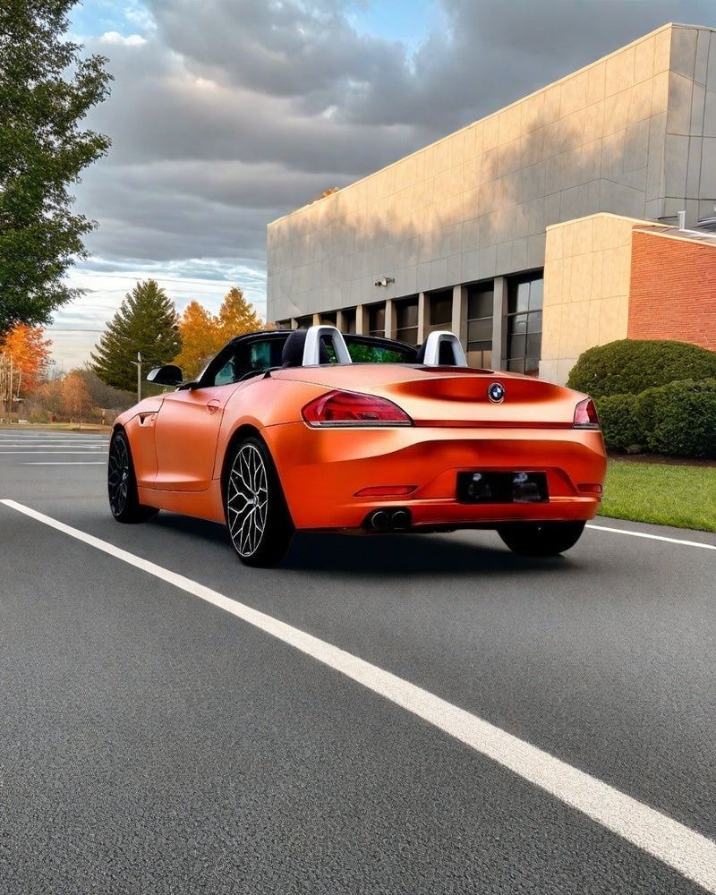 Anole Satin Ceramics Romanee Orange Vinyl Car Wrap